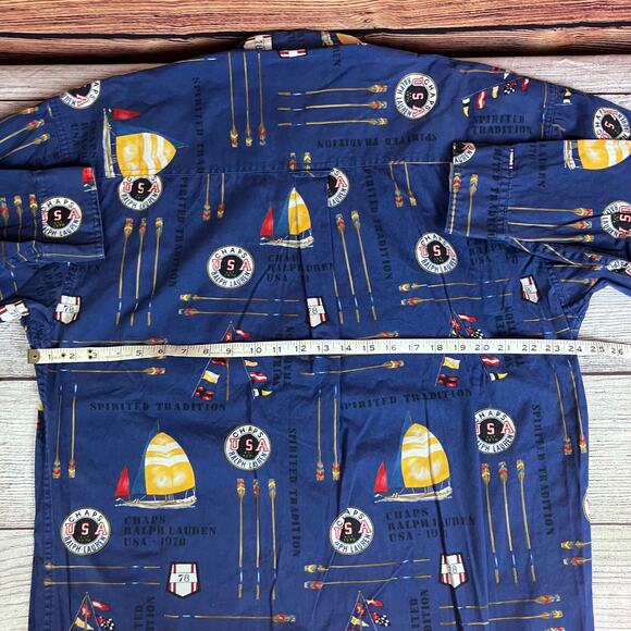 Vintage 1990s Chaps Ralph Lauren Button Up Long Sleeve Shirt - Picture 5 of 7